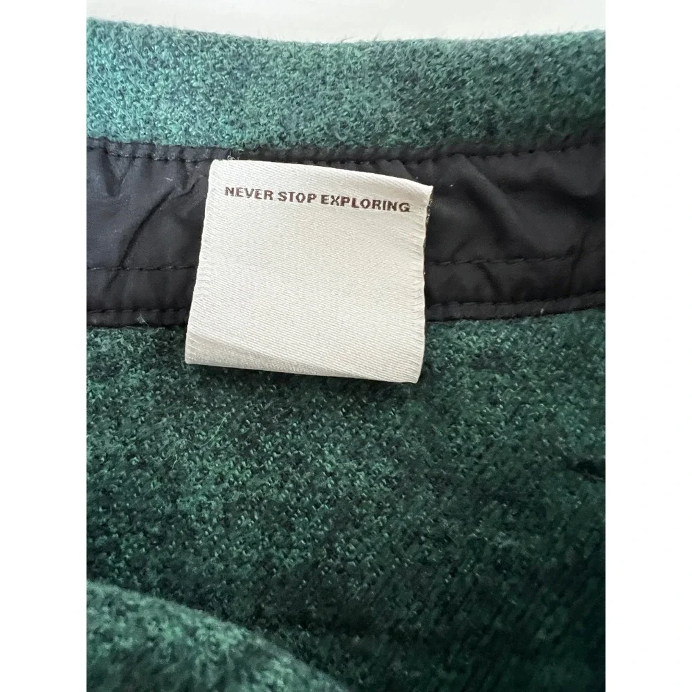 The North Face Mens Flannel‎ Shirt Button Up Long Sleeve Green Small